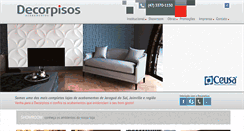 Desktop Screenshot of decorpisosacabamentos.com.br